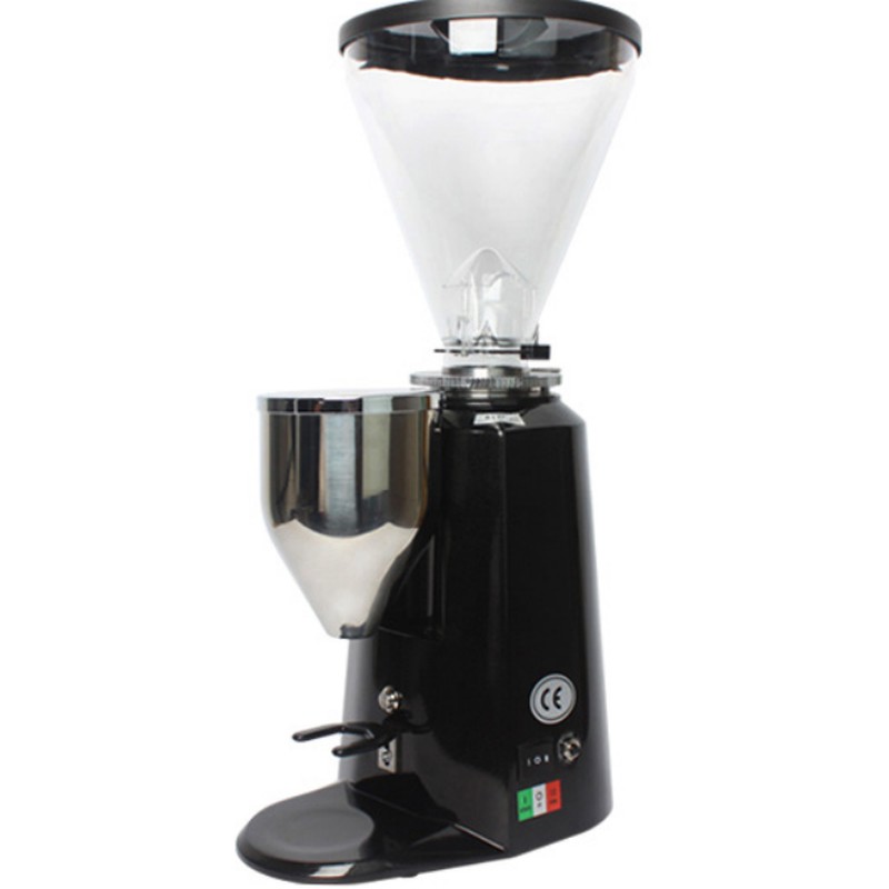 Commercial Coffee Grinder 900A 64mm Flat Burr LCD Display Auto Dosing 350W