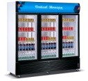 Triple Door Commercial Display Refrigerator - 1300L
