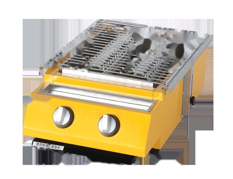 Commercial Gas 2-Burner BBQ Grill with Hood MC-02