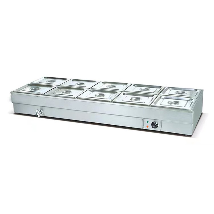 Commercial Countertop 10-Pot Bain Marie MC-10B