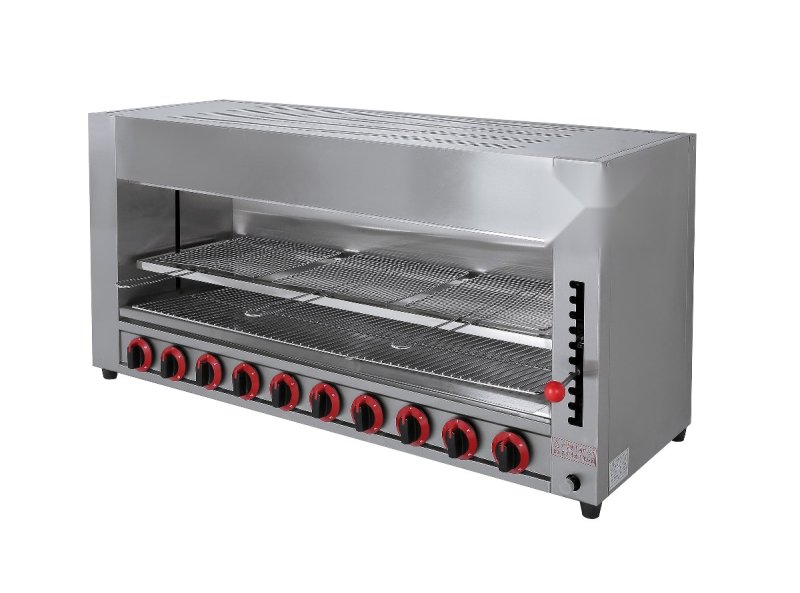 Commercial 10-Burner Gas Salamander MC-20