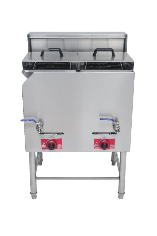 Commercial Gas Double Tank Floor Fryer MC-75