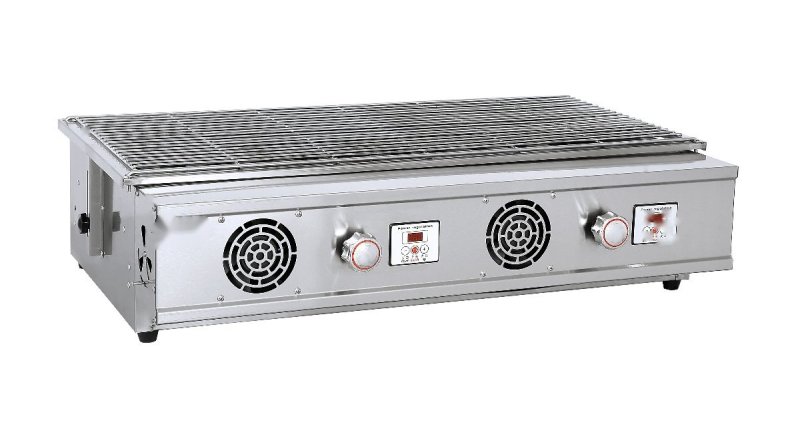 Commercial Gas Black Diamond Smokeless Grill MC-Q801