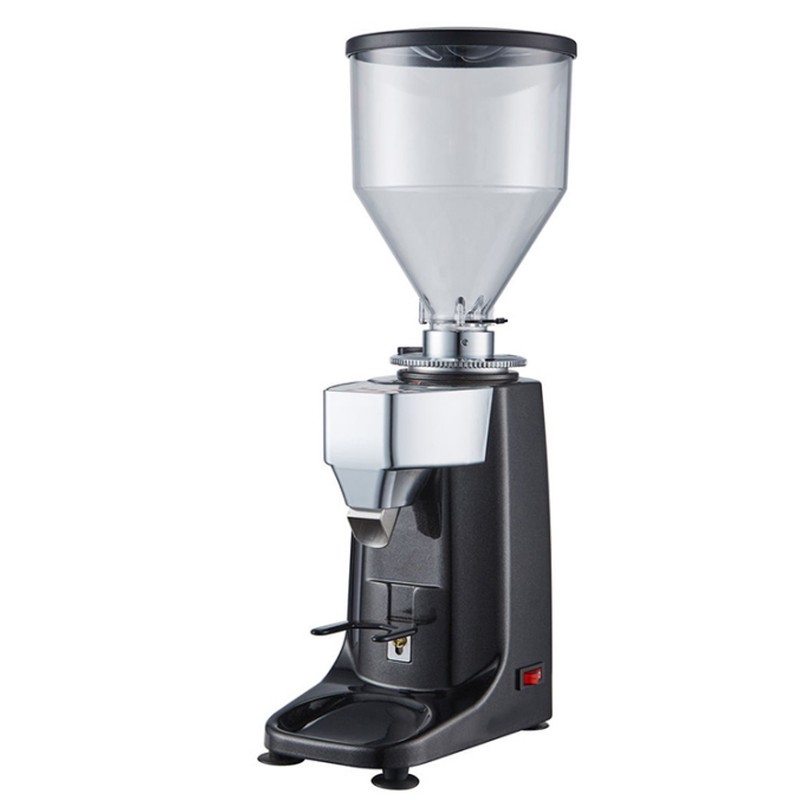 Commercial Coffee Grinder ZW-021 Push Button Timer Dosing 60mm Flat Burr 1L Mill