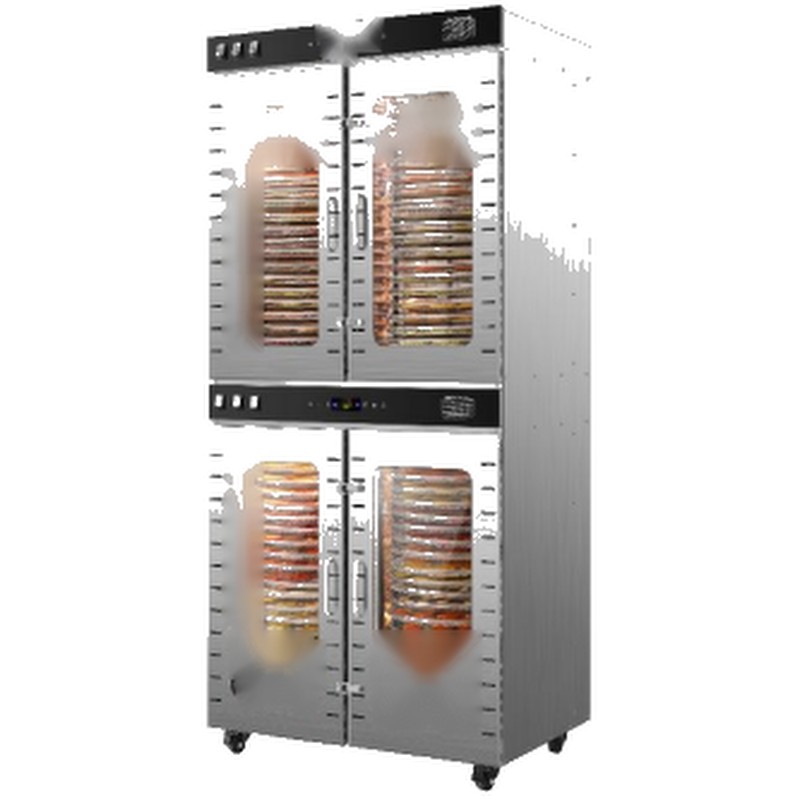 Commercial 80-Tray Double-Door Rotating Dehydrator