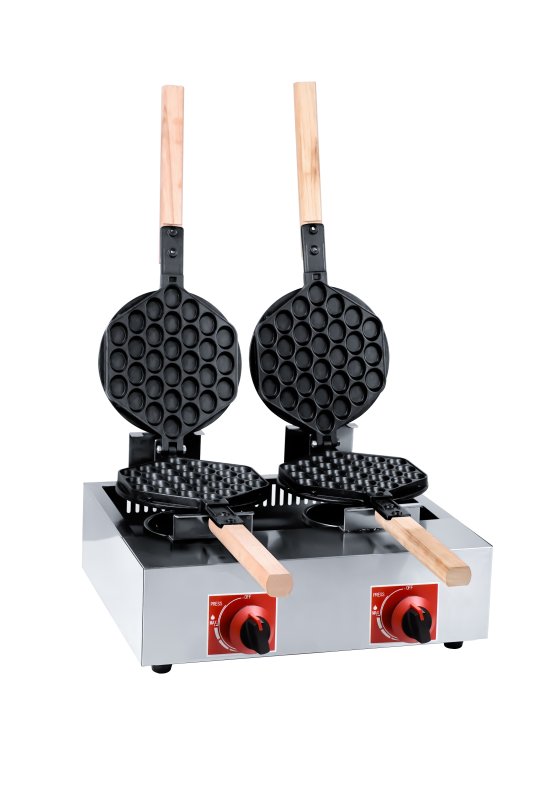Commercial Gas Double‑Plate Belgian Waffle Maker