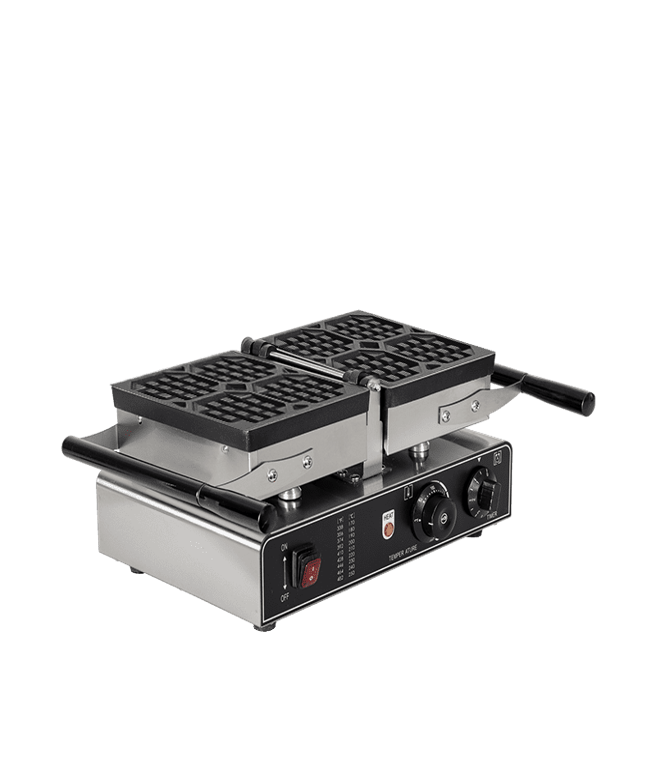 Commercial Flippable Chamfered Comparement Waffle Maker