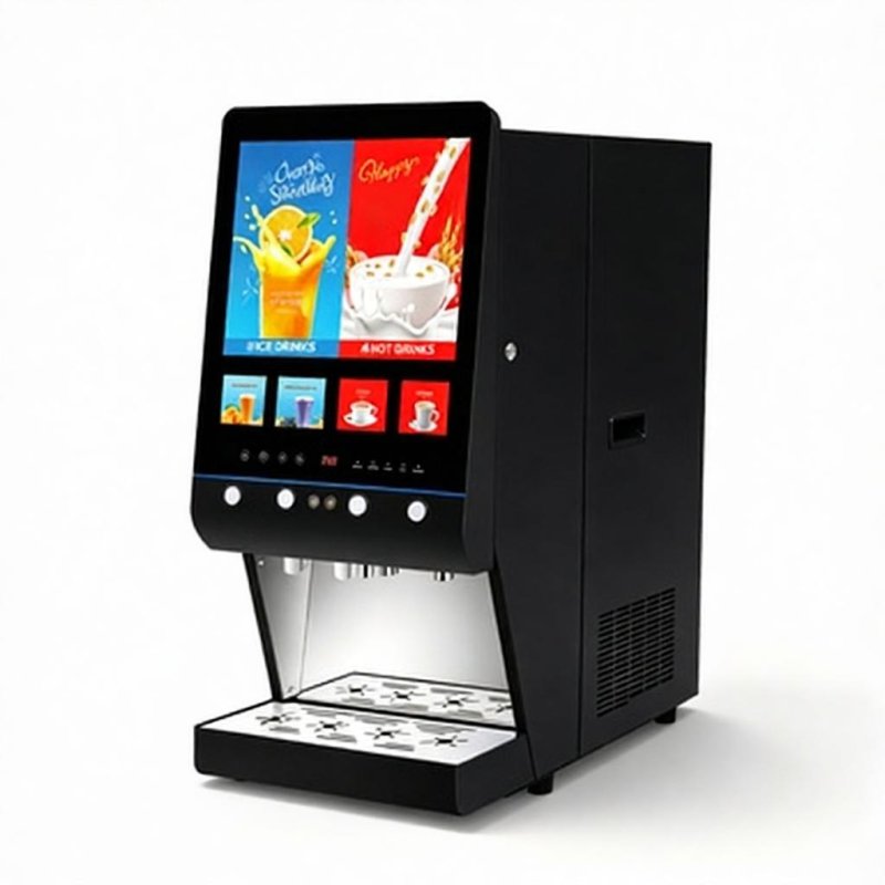 4-Flavor (2+2) Instant & Concentrate All-in-One Beverage Dispenser (Hot & Cold Type)