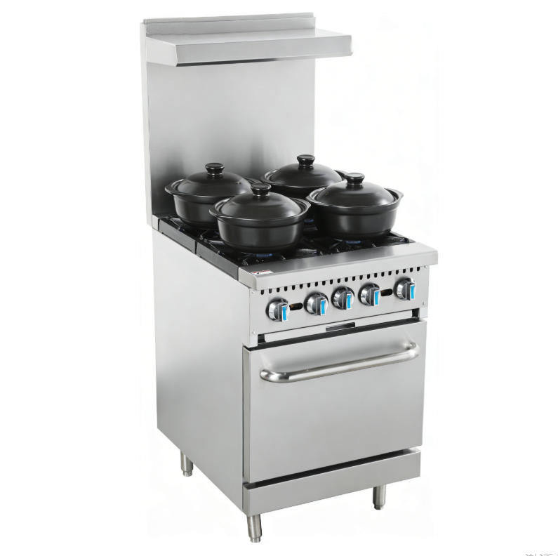 4‑Burner Gas Range with Oven