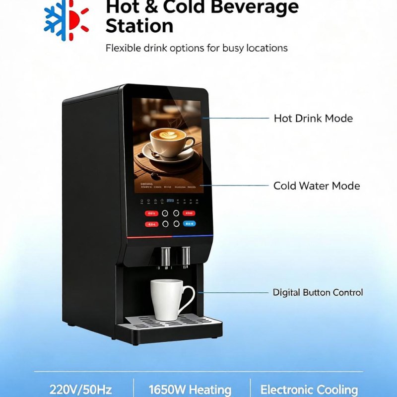 2-Flavor Instant Coffee Dispenser (Hot-Only Type)
