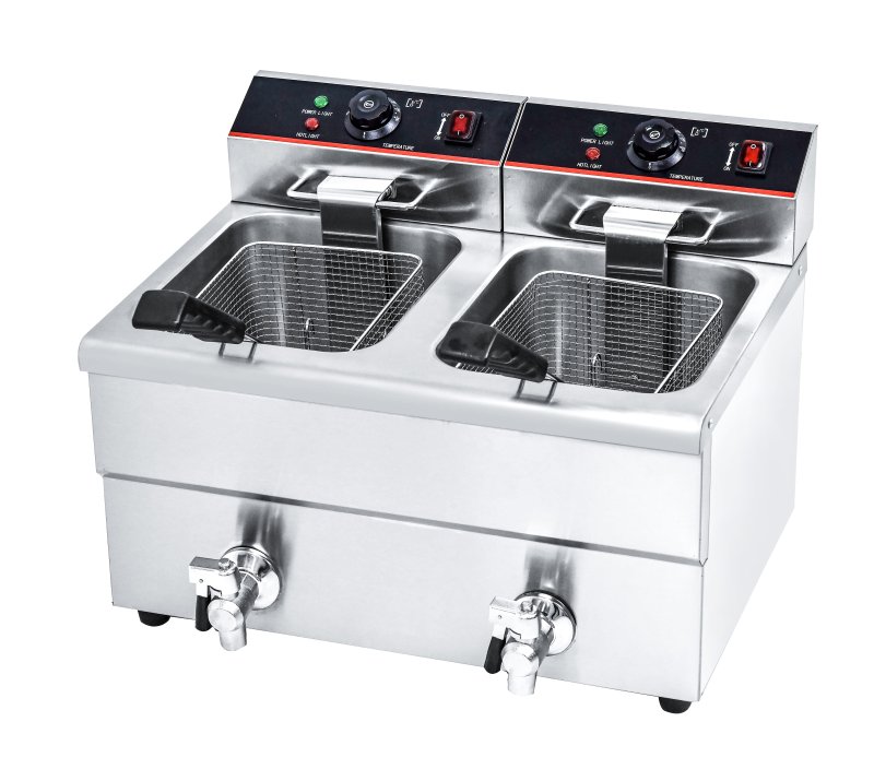 2-Tank 2-Basket Electric Fryer
