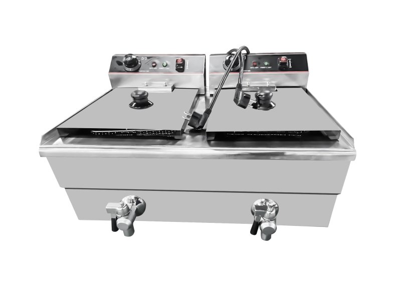 2-Tank 2-Basket Electric Fryer
