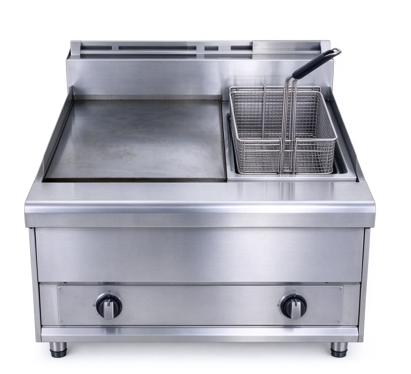 Gas Griddle & fryer