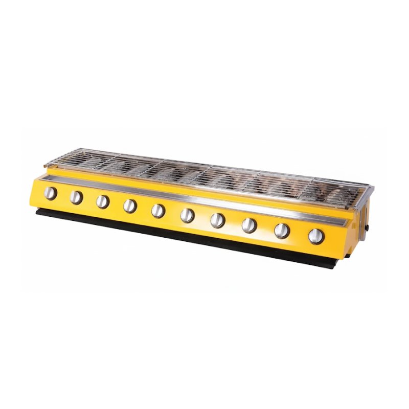 Commercial Gas 10-Burner Compact BBQ Grill MC-10A