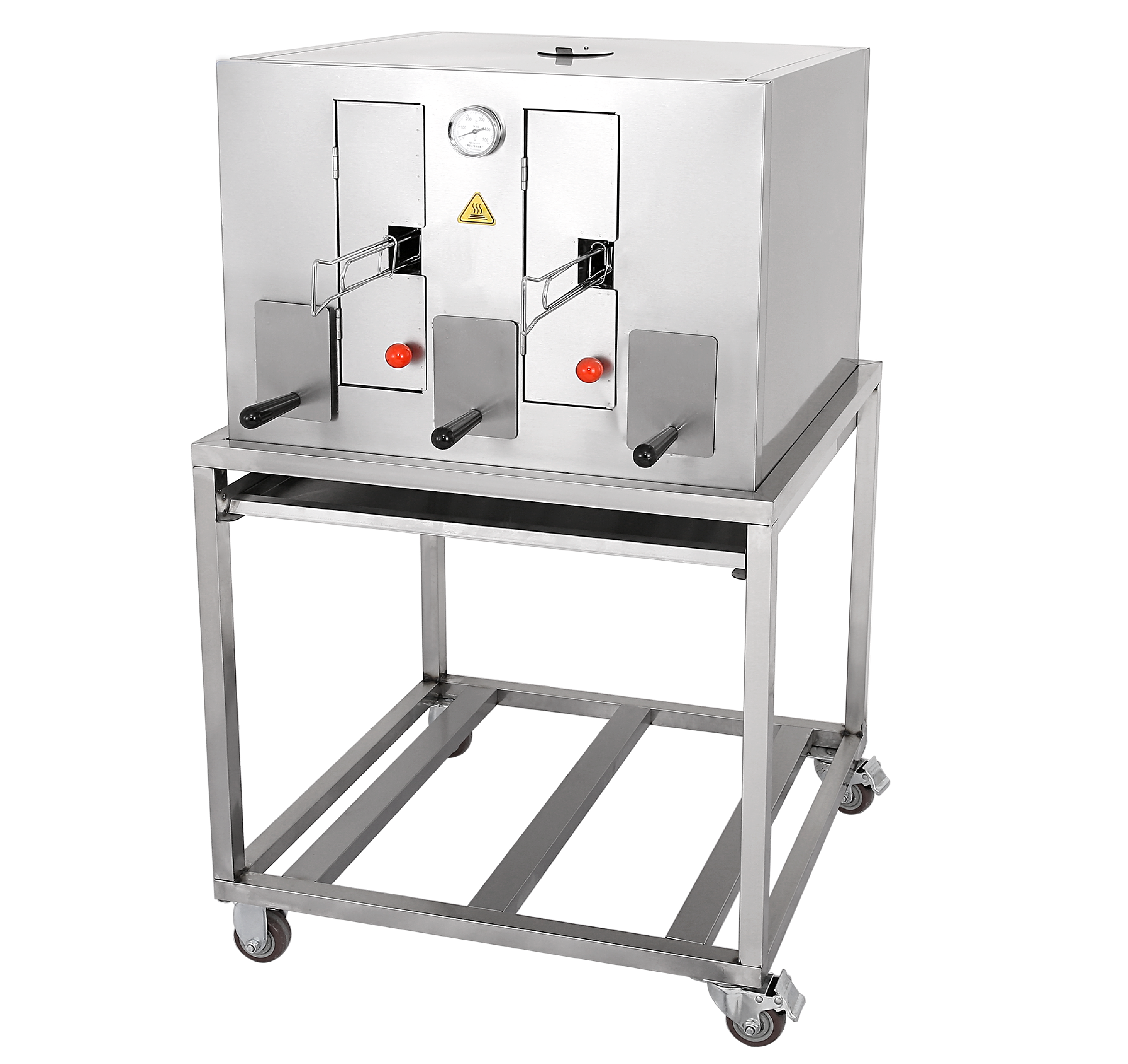 Commercial Charcoal 2-Rod Fish Grill MC-2T