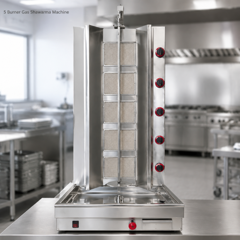 Commercial Gas 5-Burner Shawarma Grill MC-960Q