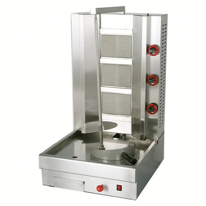 Commercial Gas 3-Burner Shawarma Grill MC-800Q