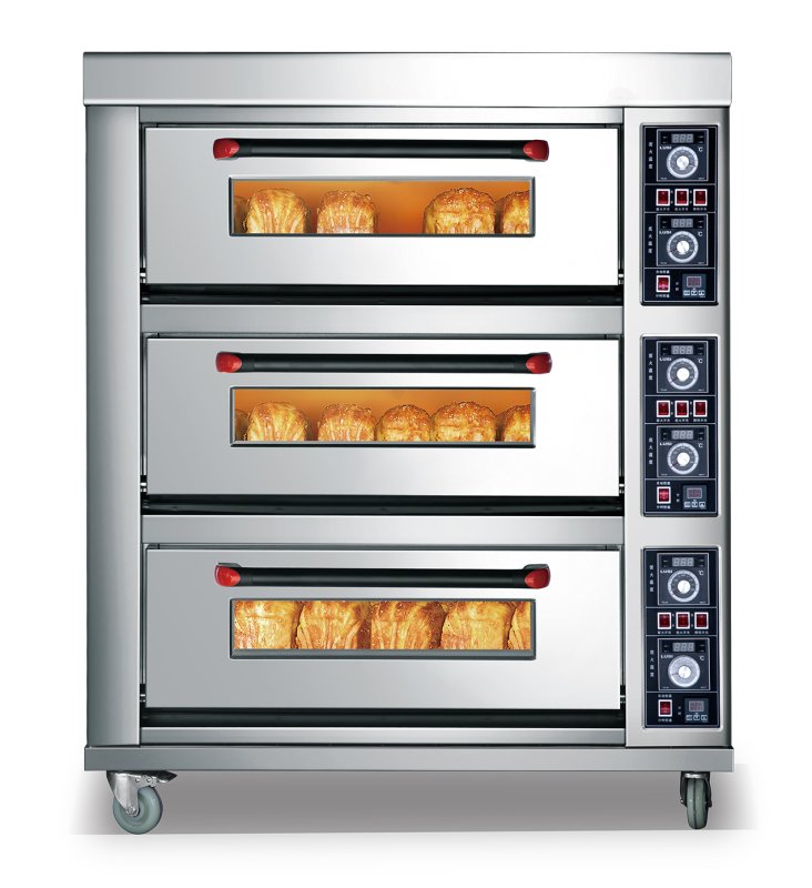 Electric 3 decks 6 trays Oven(Thermostat) GCX-3-6D