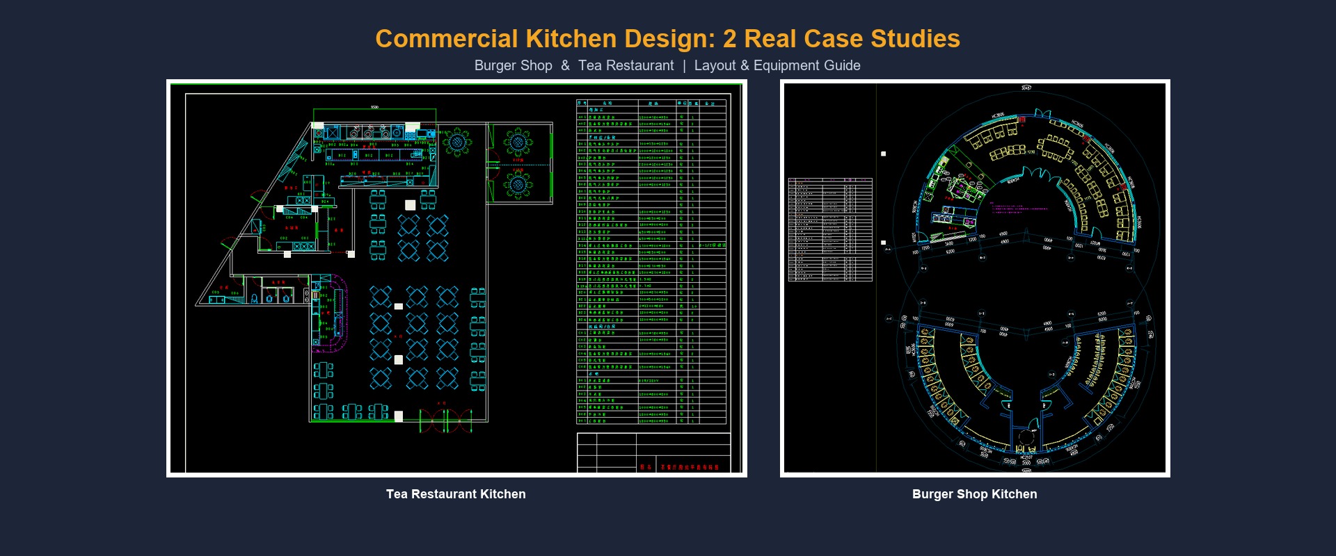 Commercial Kitchen Design: 2 Real Case Studies — Burger Shop & Tea Restaurant